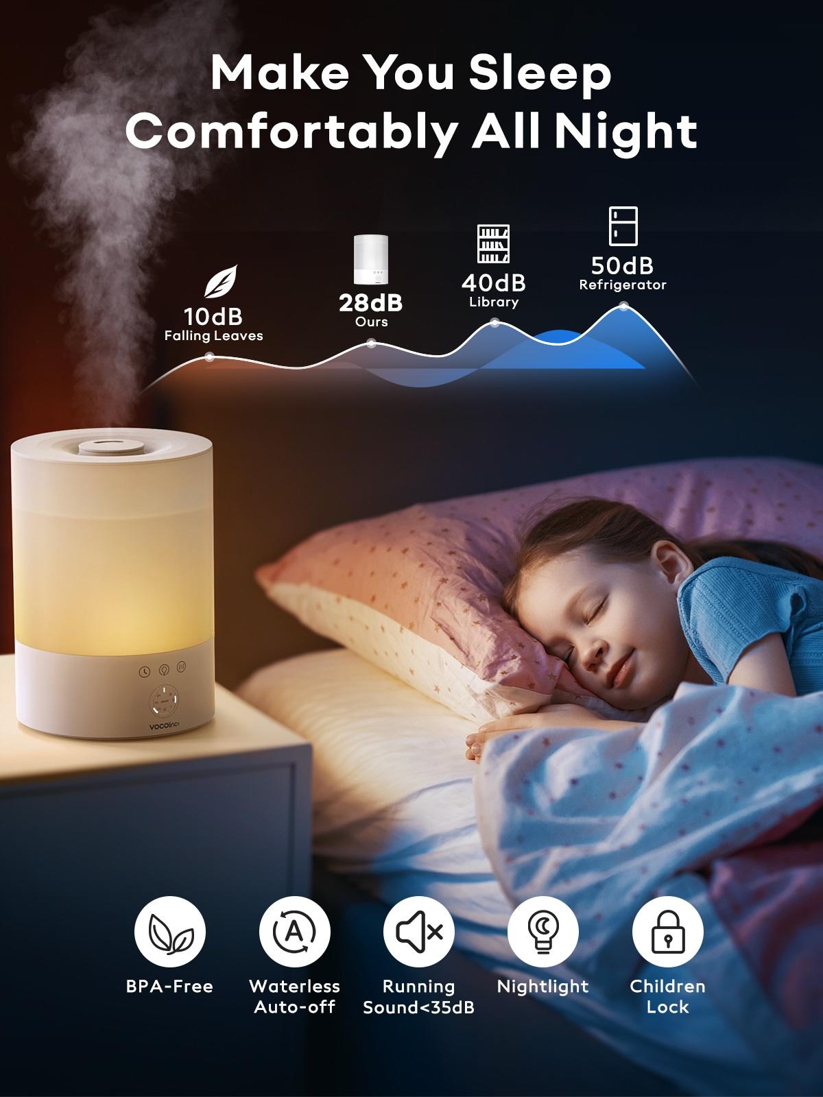 VOCOlinc Latest Smart Cool Mist Humidifier - VHI-BPA Free