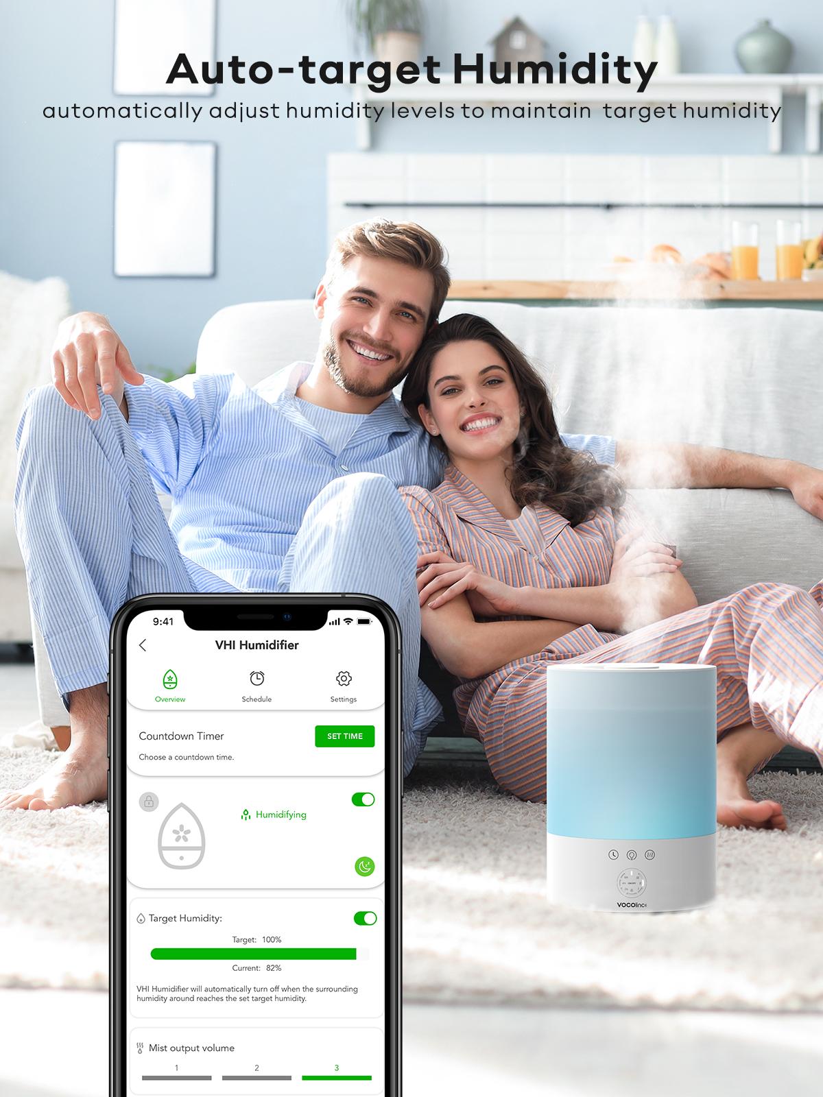 VOCOlinc Latest Smart Cool Mist Humidifier - VHI-BPA Free