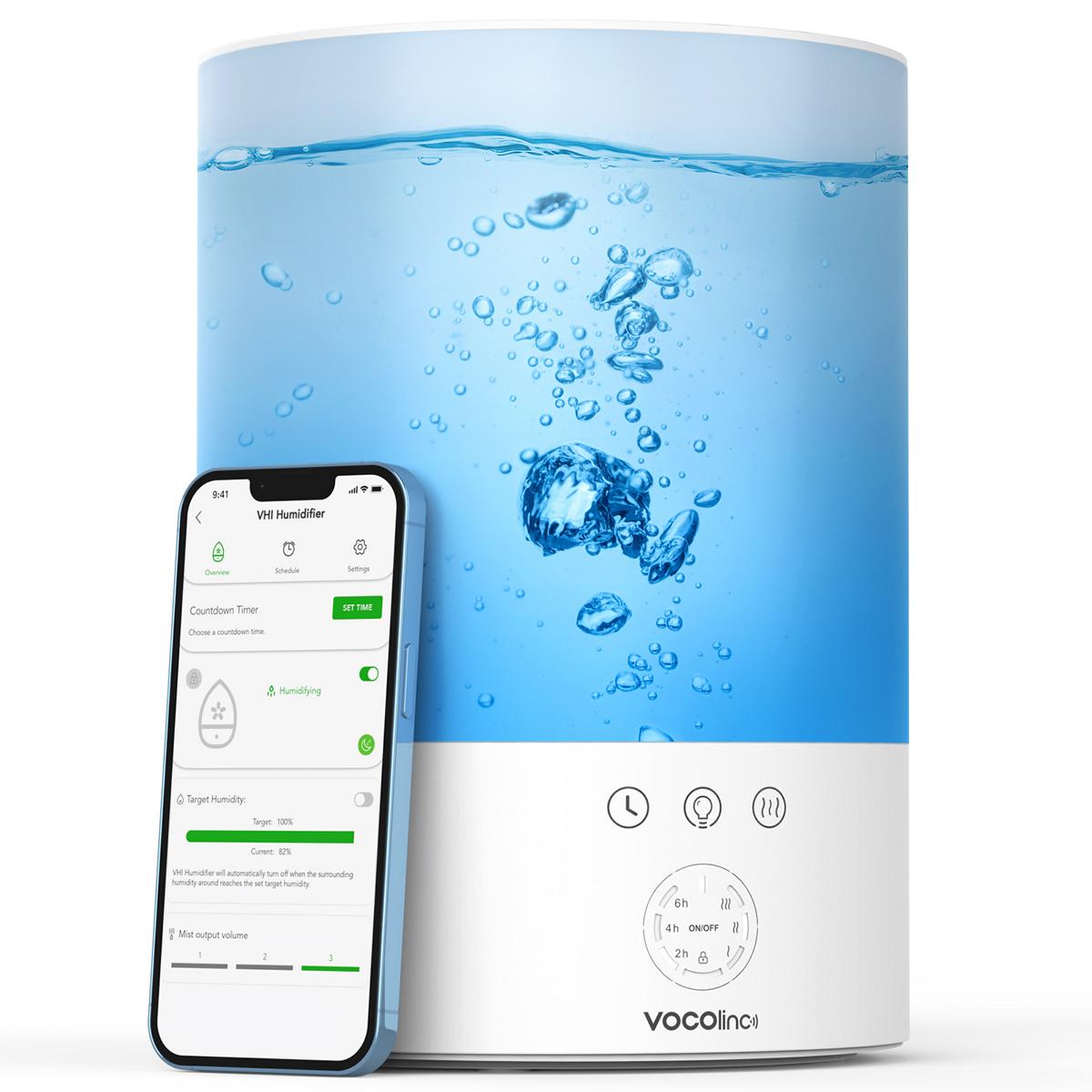 VOCOlinc Latest Smart Cool Mist Humidifier - VHI-BPA Free