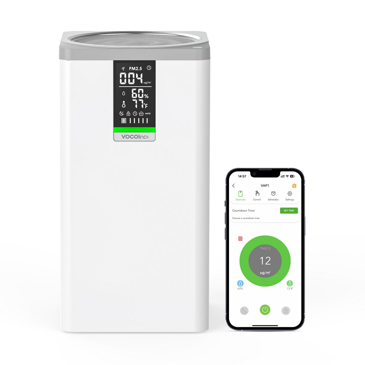 VOCOlinc PureFlow Smart Air Purifier - VAP1 2025 VOCOlinc VOCOlinc PureFlow Smart Air Purifier - VAP1 2025 VOCOlinc