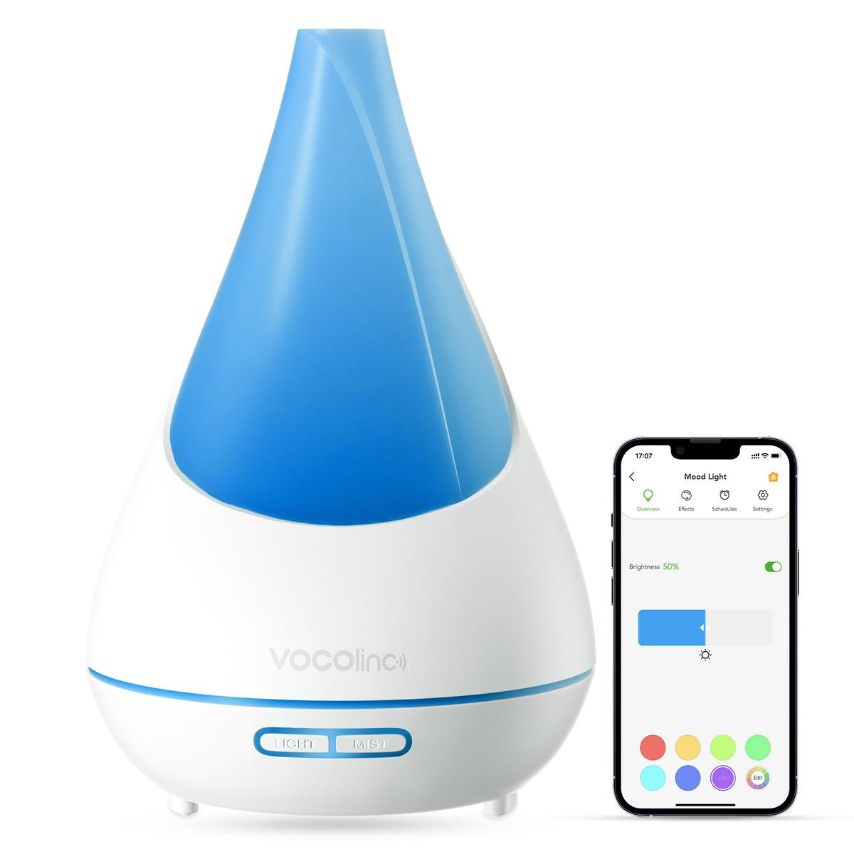 Smart Aroma Diffuser Flowerbud Humidifier 16 Mil Colors
