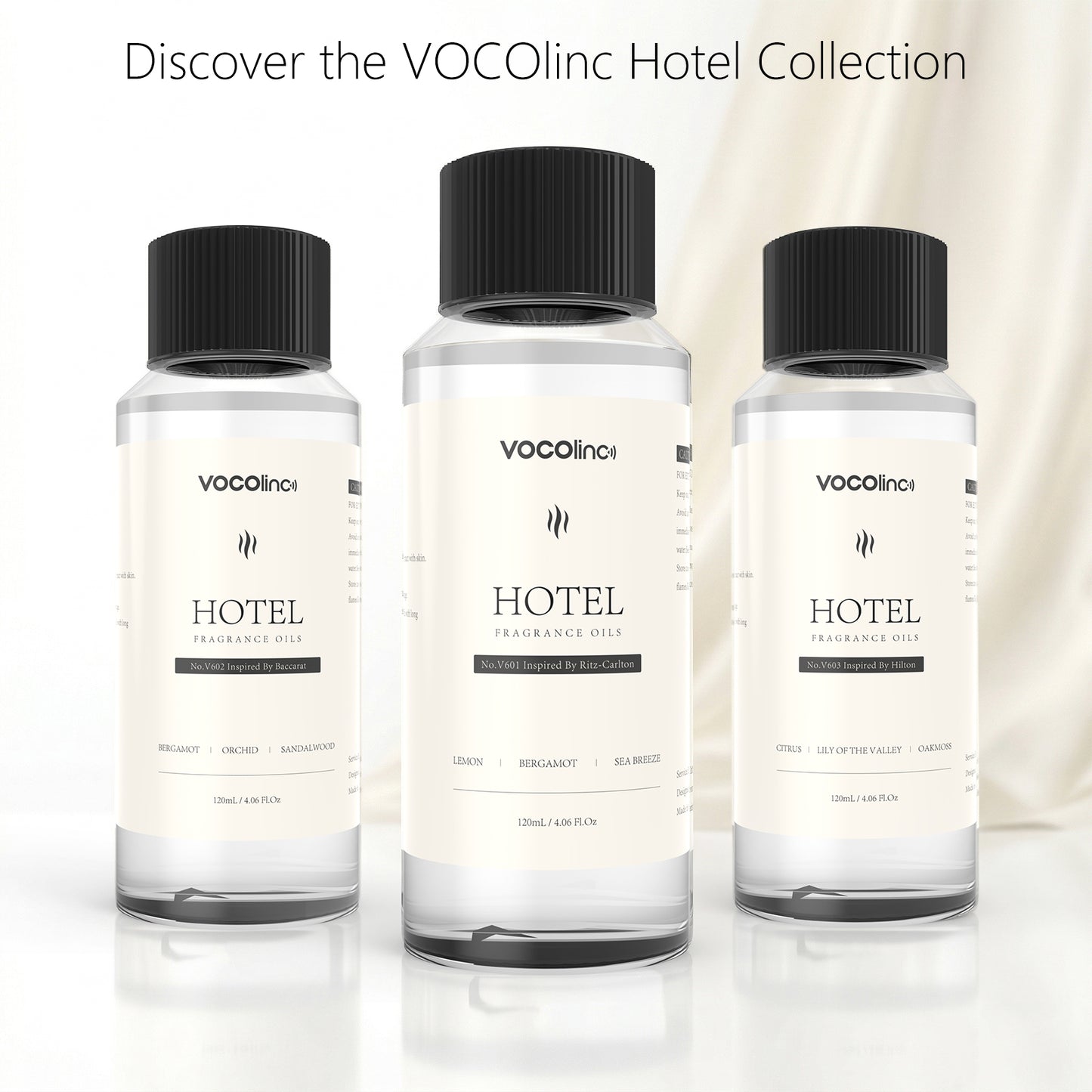 VOCOlinc Hotel Collection Diffuser Oil - Inspired by Luxury Five Star Hotel Lobby Scent Oil for Waterless Oil Diffusers (4.06 OZ)
