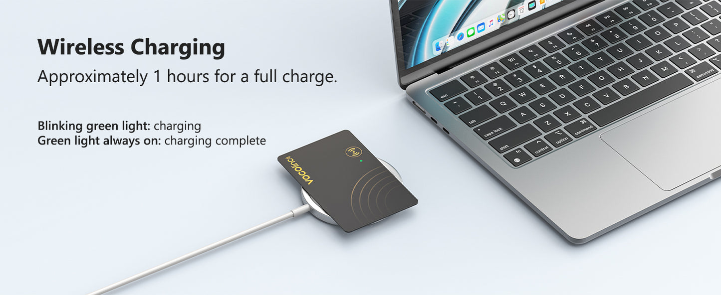 VOCOlinc Air Card Tag 1/2 Pack Rechargeable Wallet Tracker (Only iOS)
