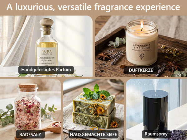 VOCOlinc Hotel Collection Diffuser Essential Oil Set - 6 Pack - 10 ml | Waterless Organic Essential Oil for Diffuser, Aromatherapy, Air Purifier - Inspired by Ritz-Carlton, Hilton, My Way and More