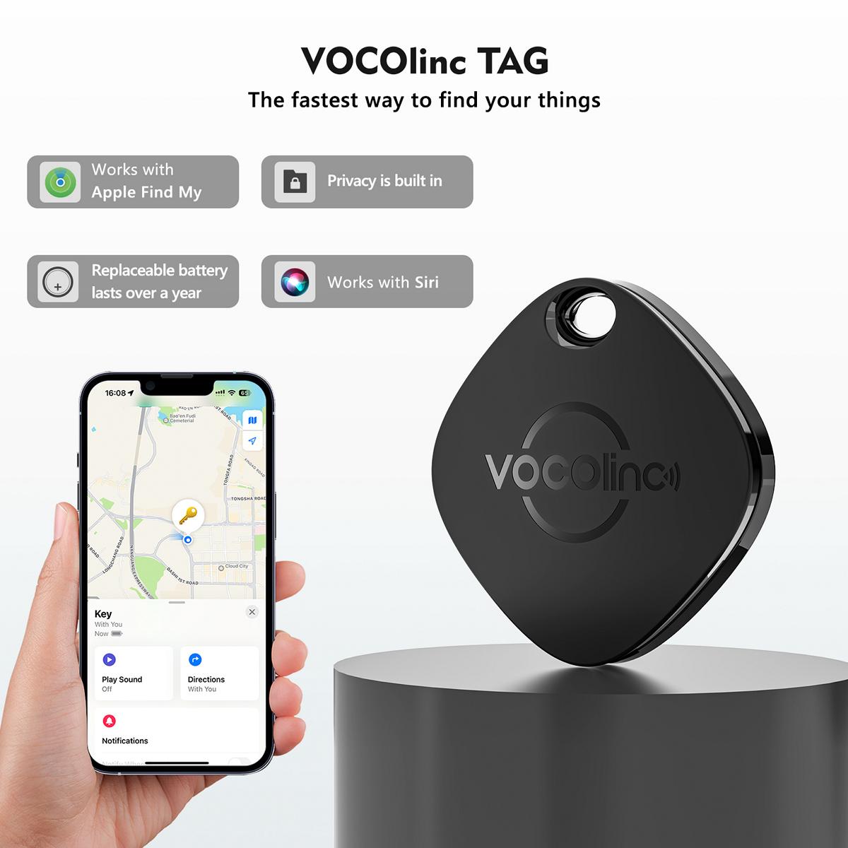 VOCOlinc Black Versatile Bluetooth Finder(Only iOS)