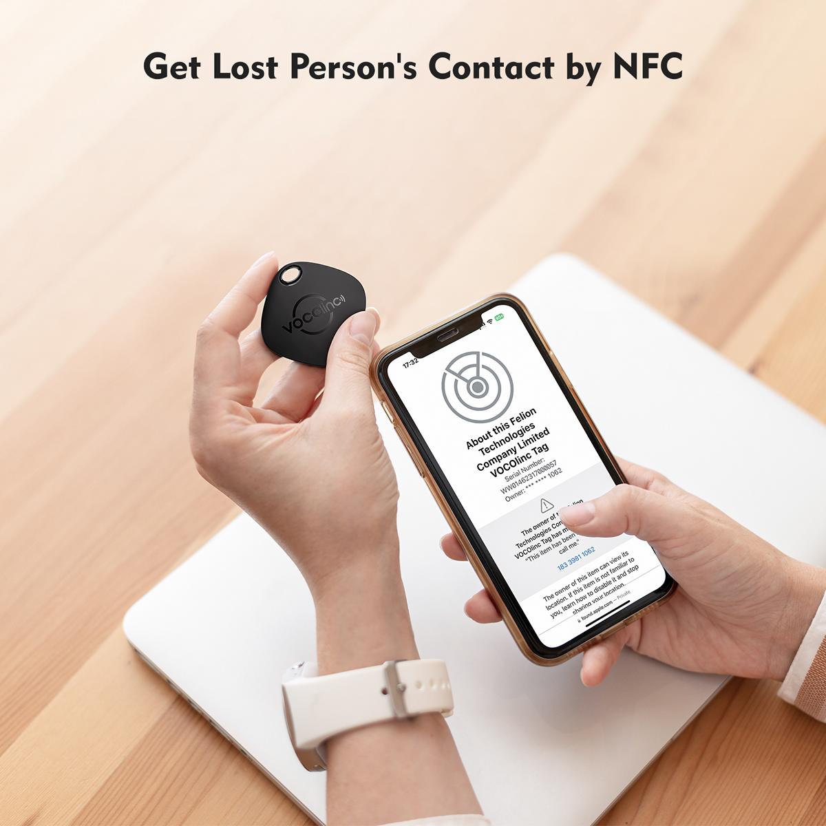 VOCOlinc Black Versatile Bluetooth Finder(Only iOS)
