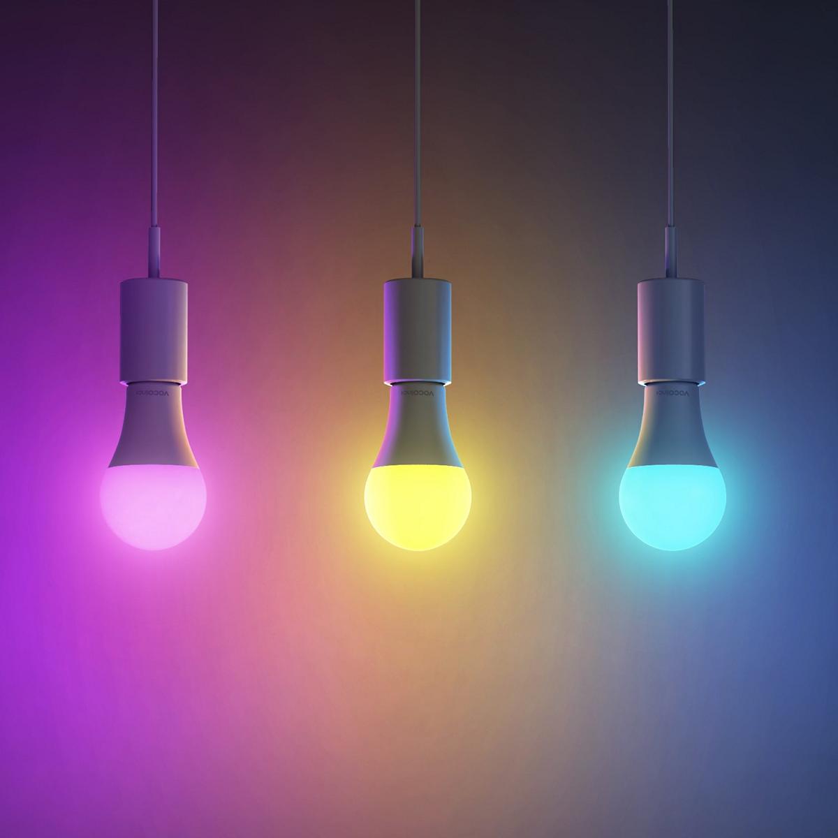 VOCOlinc SmartGlow 60W WiFi RGBCW Ambiance LED Light Bulb-L4 -4Packs