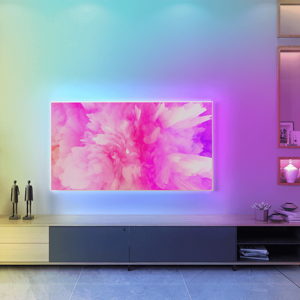 VOCOlinc RGBIC LED Strip Lights, 16.4ft LED Lights for Bedroom, Smart WiFi LED Light Work with Apple HomeKit, Alexa and Google Assistant, Music Sync, Segmented DIY, Color Changing led Strips for Room