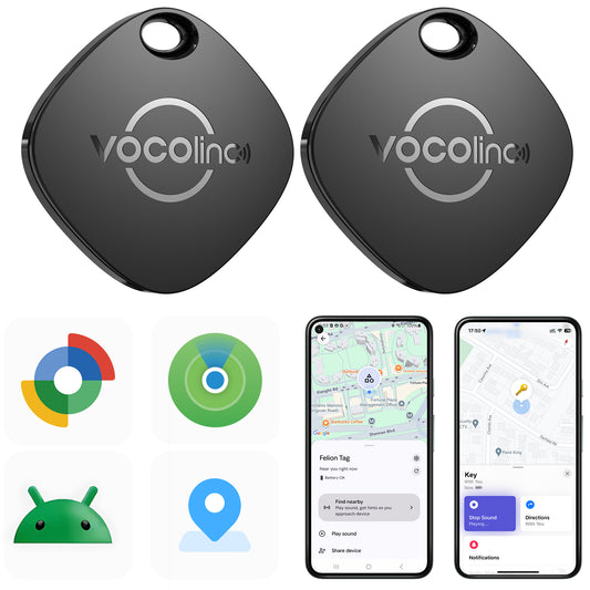 VOCOlinc Dual-System Bluetooth Finder-VT2201-TD 2 pack (iOS&Android)