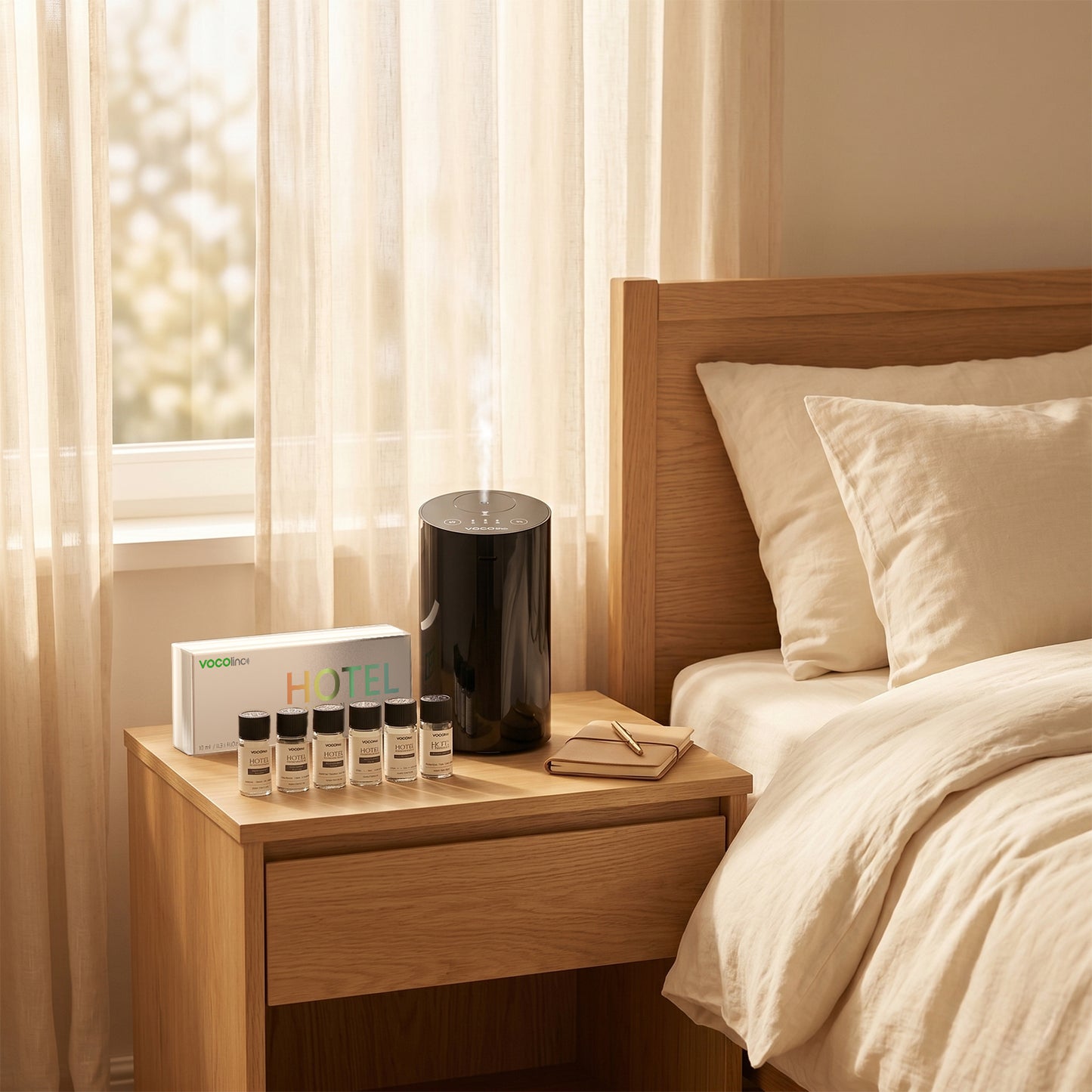 VOCOlinc Hotel Collection Diffuser Essential Oil Set - 6 Pack - 10 ml | Waterless Organic Essential Oil for Diffuser, Aromatherapy, Air Purifier - Inspired by Ritz-Carlton, Hilton, My Way and More