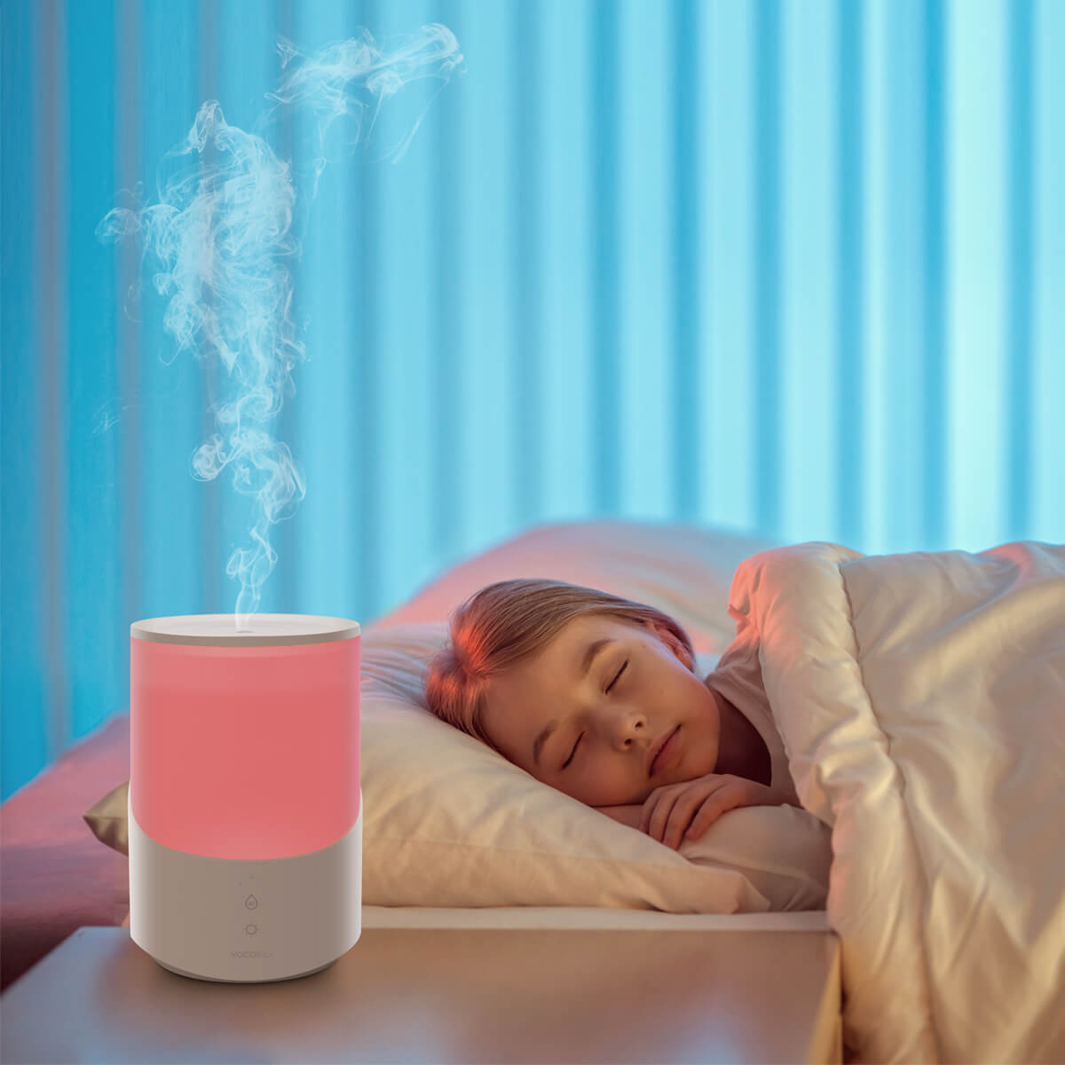 Auto-target Humidity mode helps you keep the humidity in your room at optimal levels, which can make the air feel balanced and improve breathing and sleep, as well as nasal congestion & dry skin.